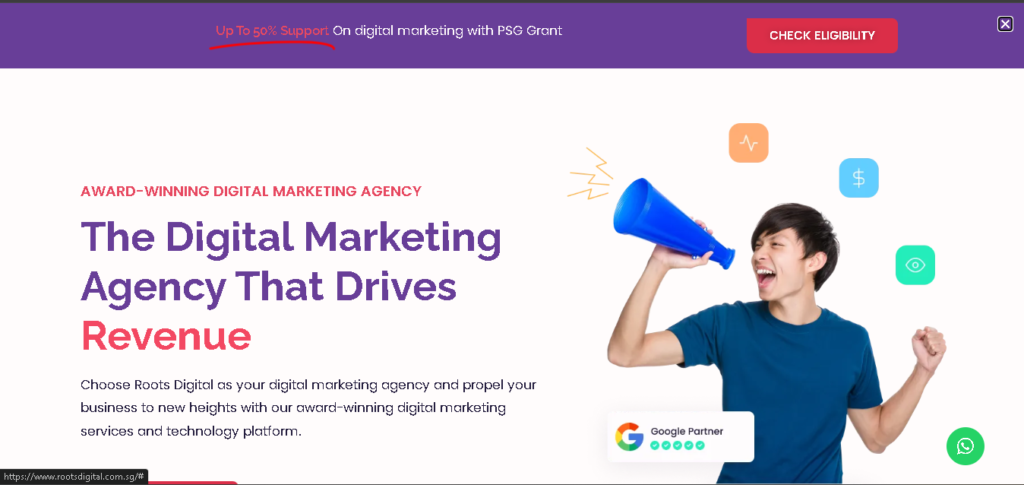 Roots Digital Top SEO Agency Singapore