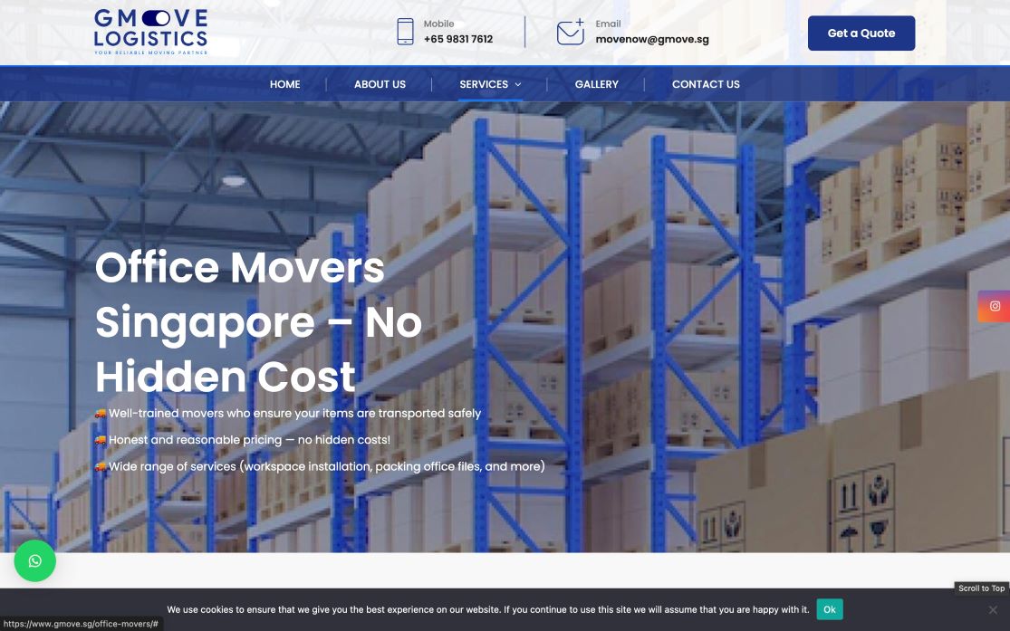 GMove Logistics Best Office Movers Singapore