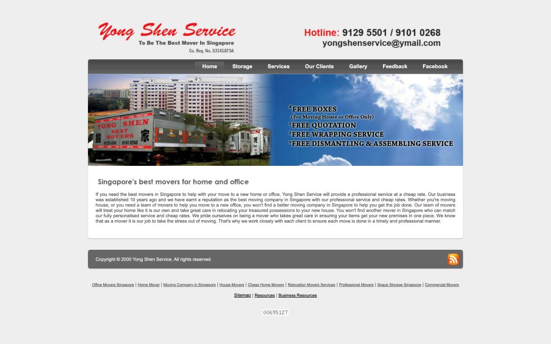 Yong Shen Service Office Movers Singapore