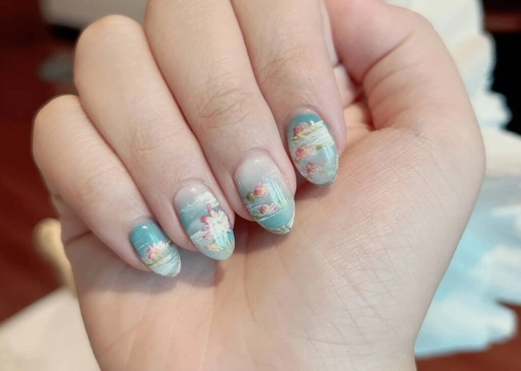 littlefloralcat Wedding Nails