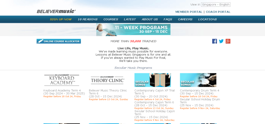 Believer Music Guitar Lessons Singapore