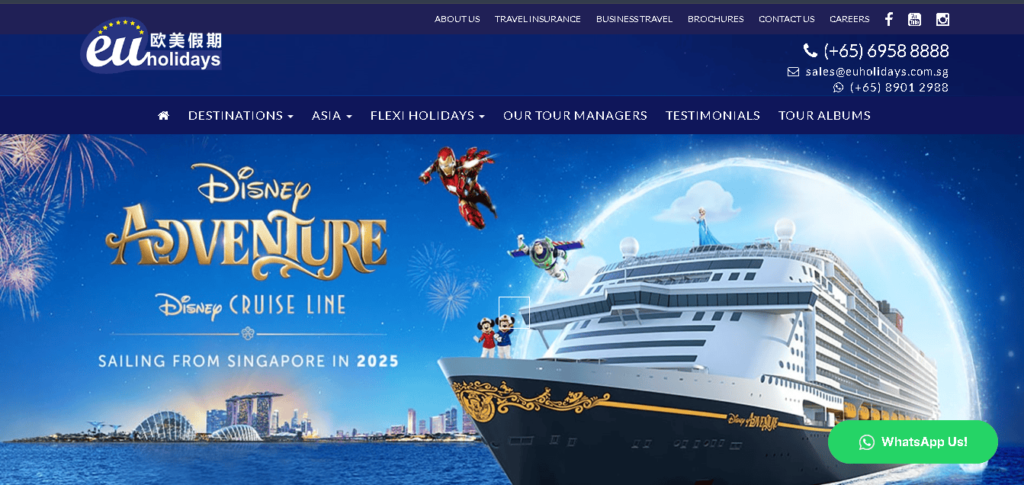 EU Holidays Recommended Tour Agency In Singapore