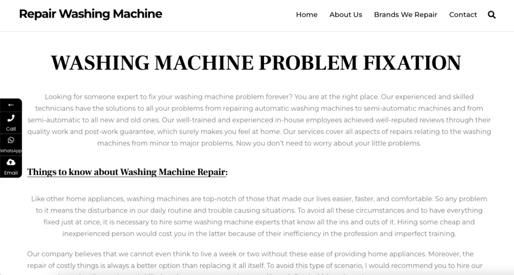 Affordable Washing Machine Repair Singapore