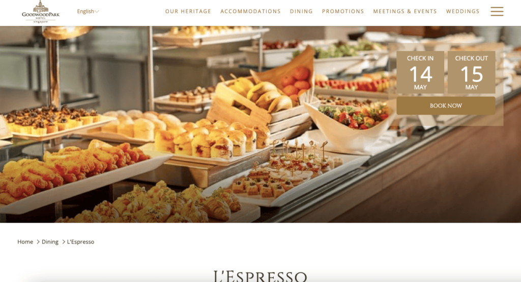 L'Espresso Best High Tea Singapore