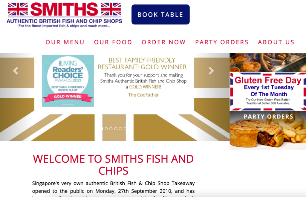 Smiths Authentic British Fish And Chips Fish And Chips Singapore