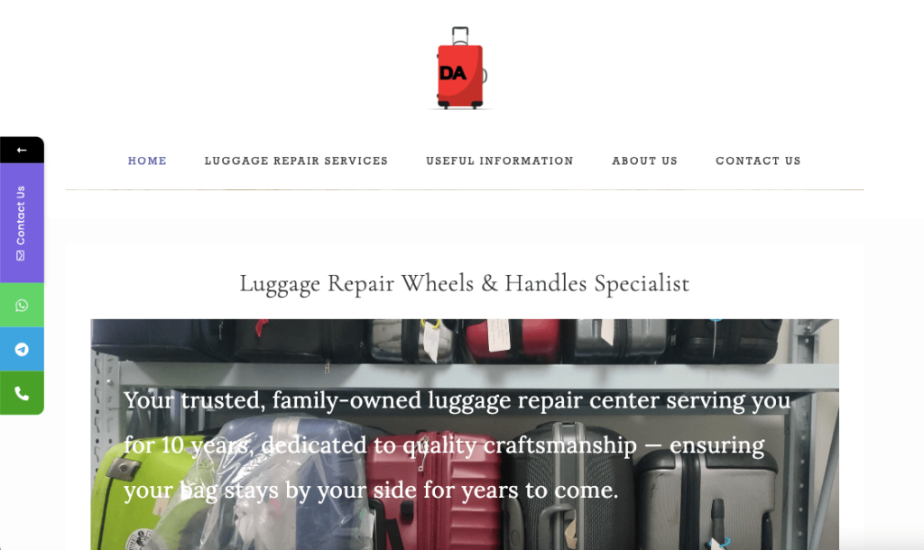 Dynamic Ace Private Limited Singapore Luggage Repair