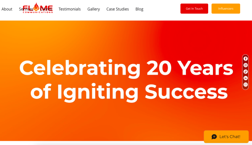 Flame Communications Public Relations Singapore