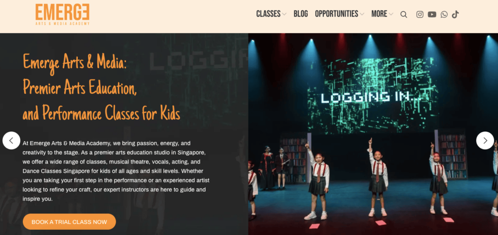 Emerge Arts & Media Company Acting Singapore