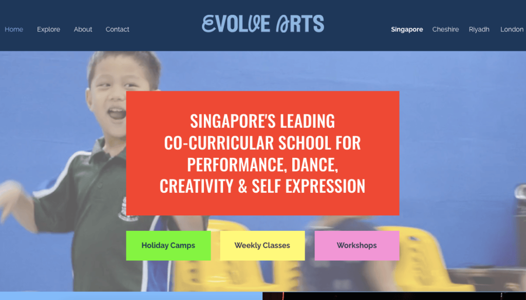 Evolve Arts Acting Classes Singapore