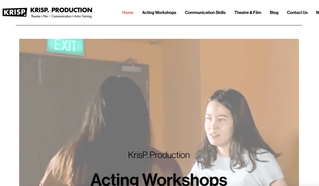 KrisP Production Acting Classes Singapore