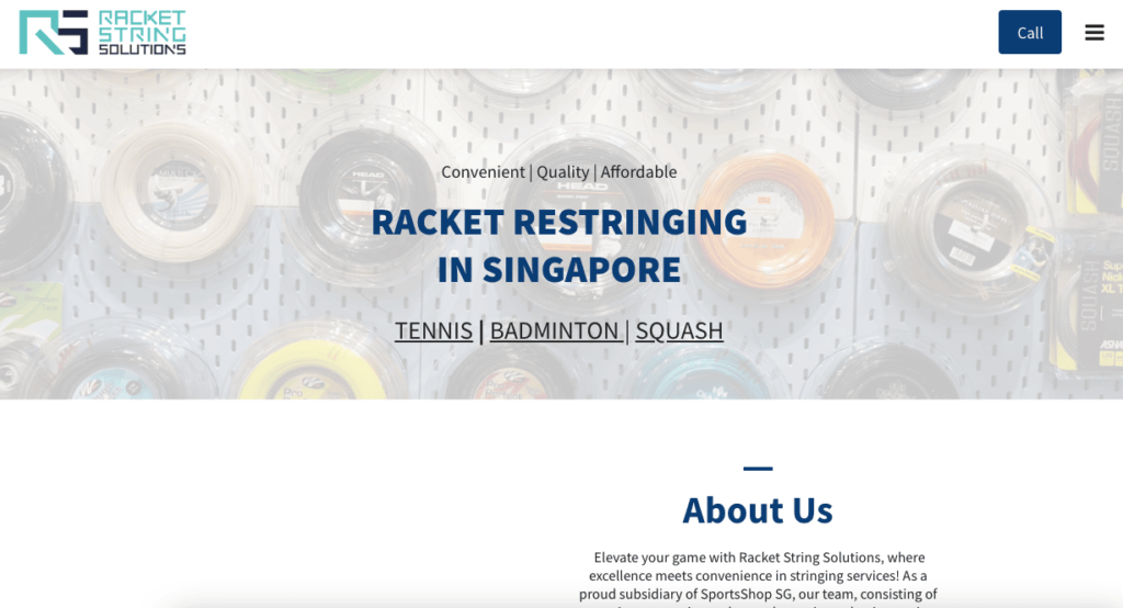 Racket String Solutions Badminton Shop Singapore