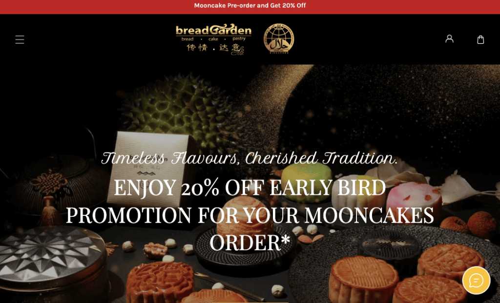 Bread Garden Singapore Durian Mooncake