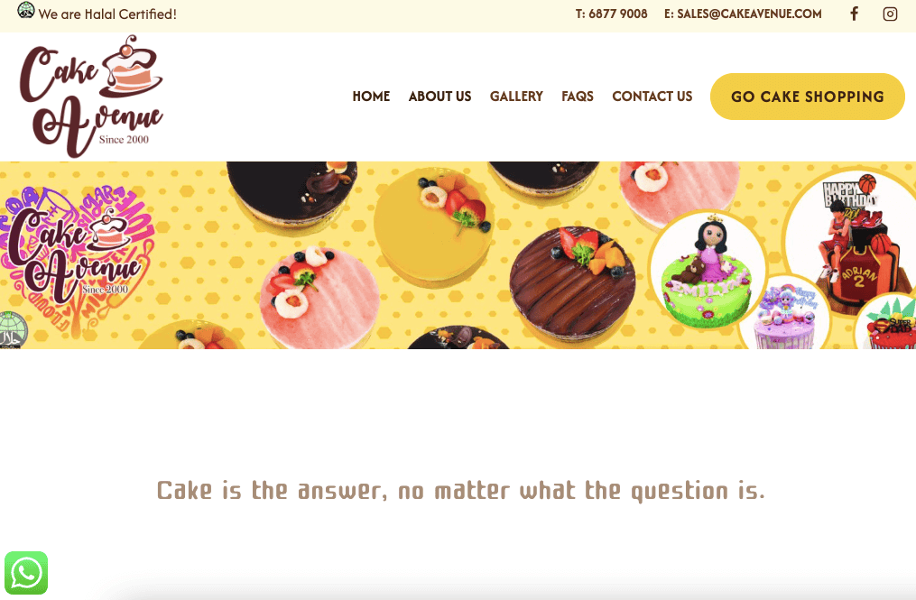 Cake Avenue Christmas Log Cake Singapore