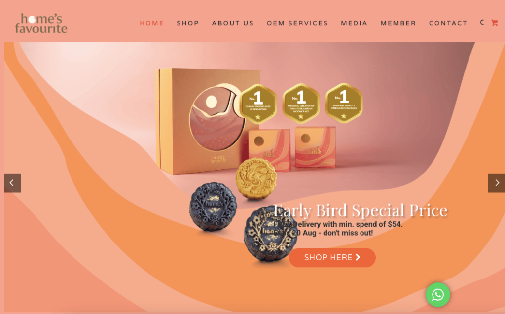 Home’s Favourite Durian Mooncake Delivery Singapore