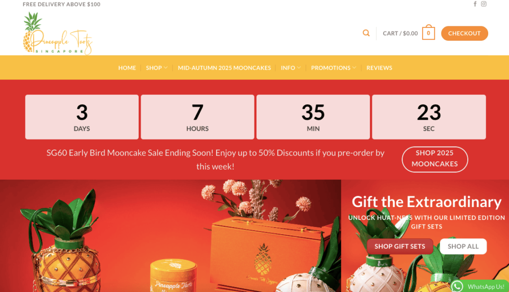 Pineapple Tart Singapore Mooncake