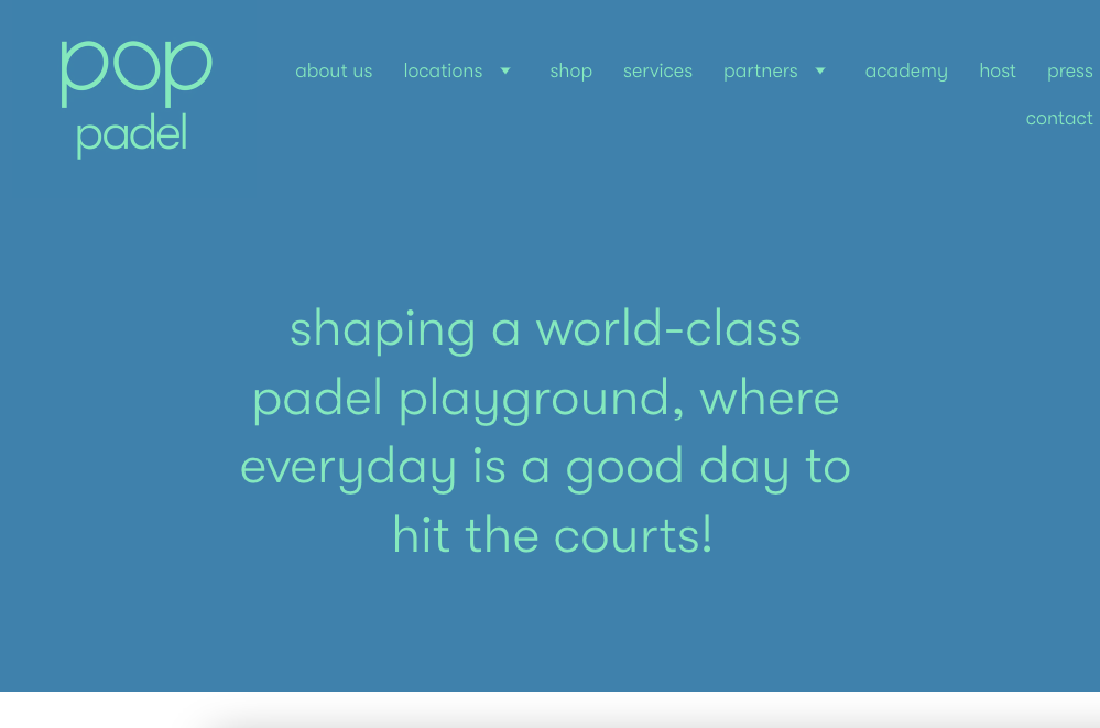 Pop Padel Court Singapore