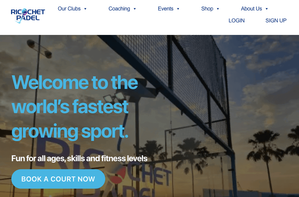 Ricochet Padel Court Singapore