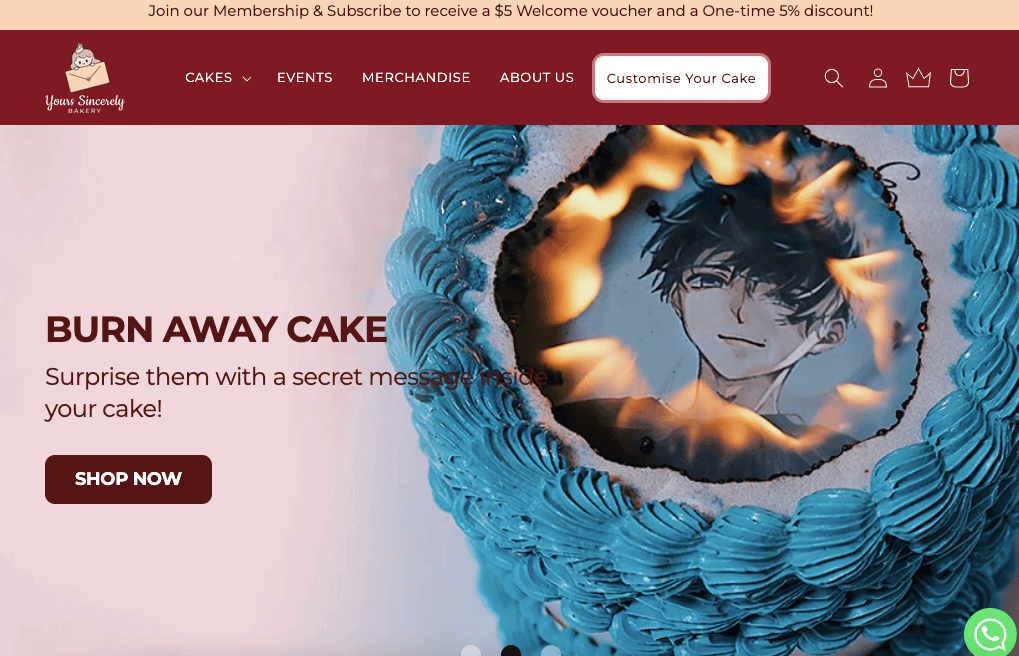 Yours Sincerely Bakery Log Cake Singapore