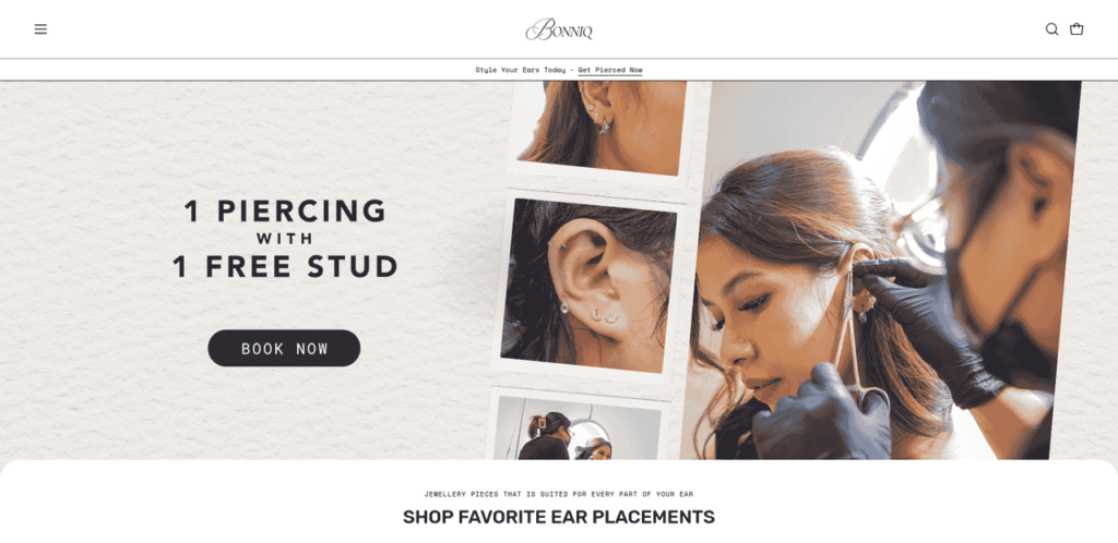 Bonniq Best Ear Piercing Singapore