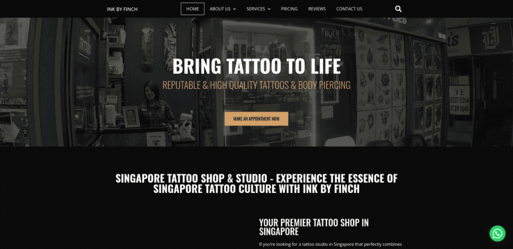 Ink By Finch Ear Piercing Shop Singapore