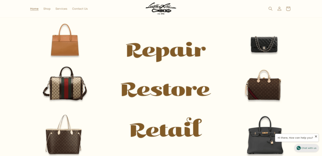 Leather Atrium Bag Repair Shop Singapore