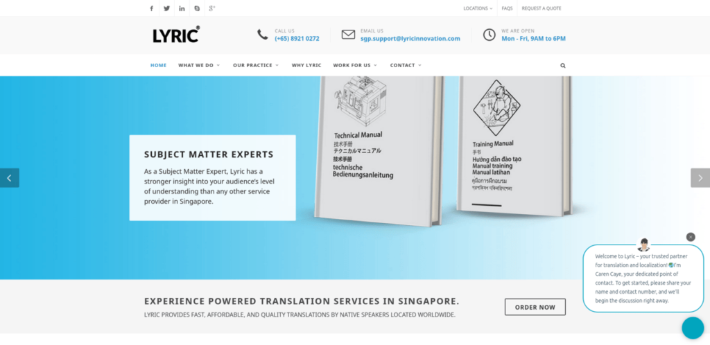 Lyric Translation Service Singapore