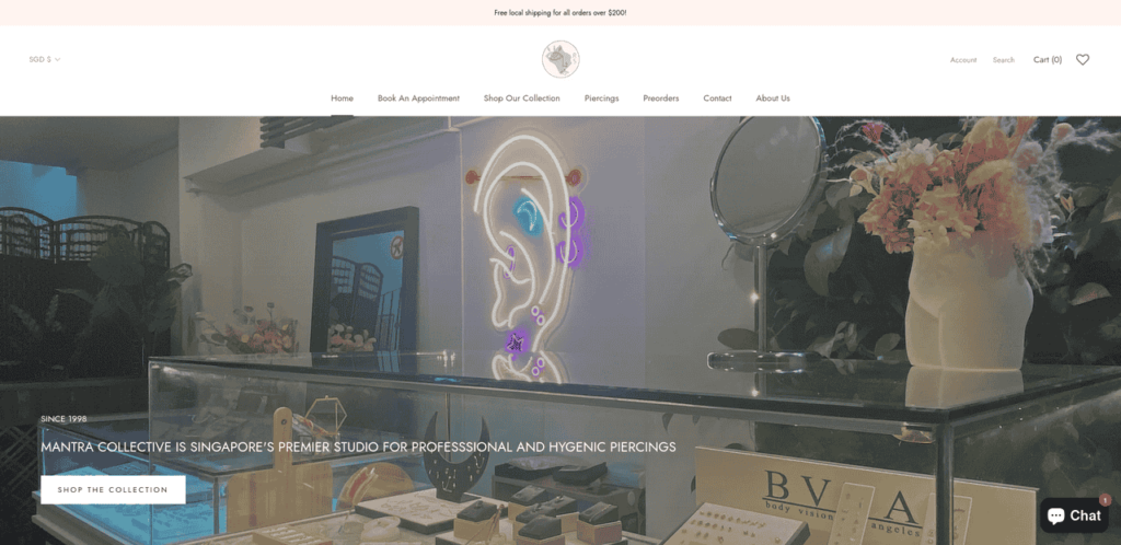 Mantra Collective Ear Piercing Singapore