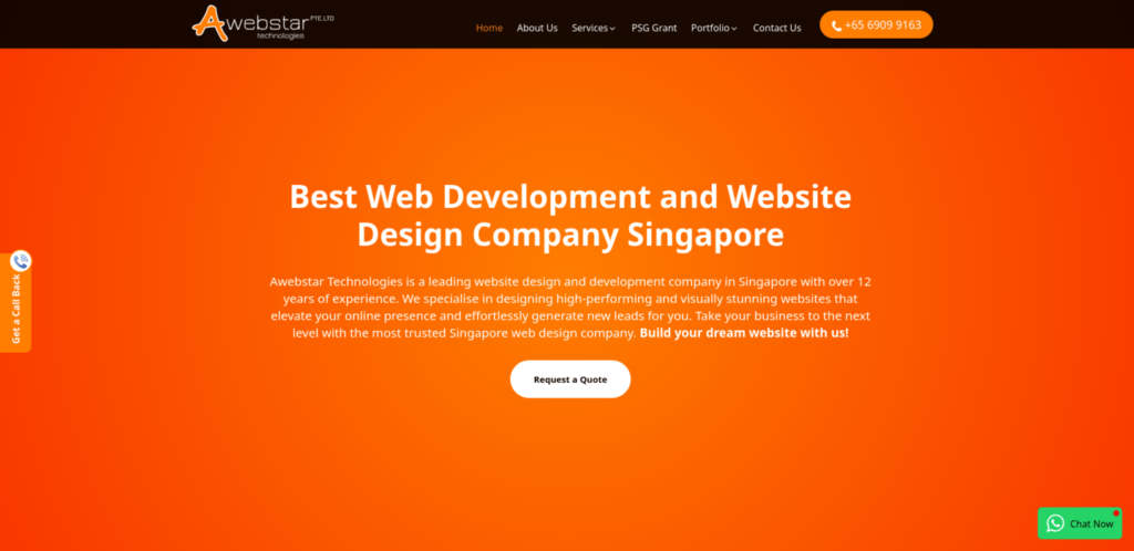 Awebstar Best Web Design Company Singapore