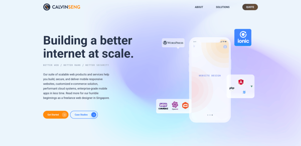 Calvin Seng Website Design Company Singapore