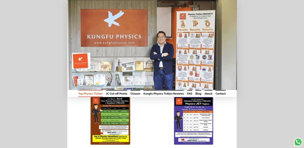 Kungfu Physics Tuition Singapore
