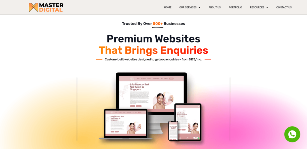 Master Digital Website Design Singapore