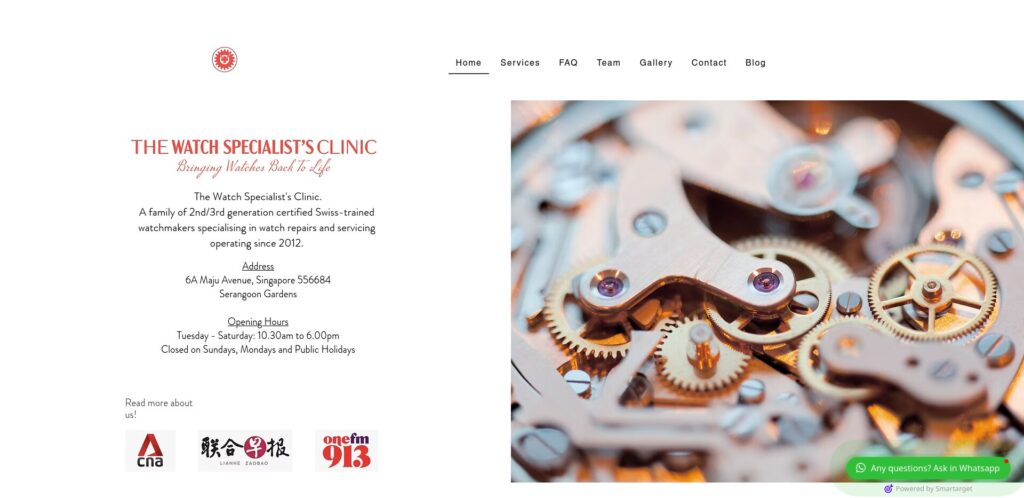 The Watch Specialist's Clinic Singapore