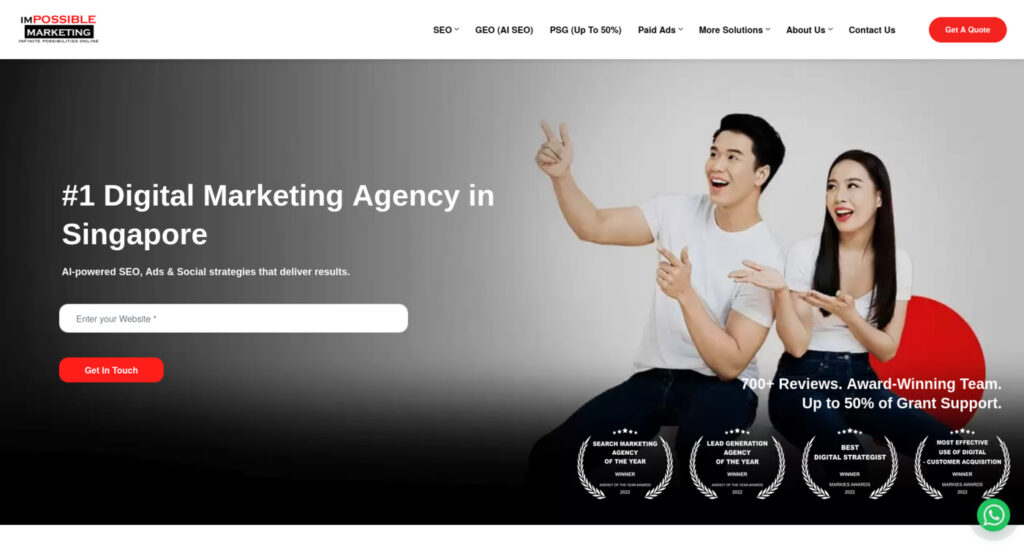 Impossible Marketing Best PSG Digital Marketing Grant Singapore
