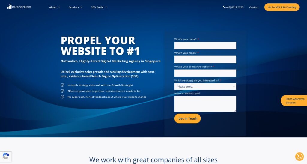 Outrankco PSG Digital Marketing Grant Singapore
