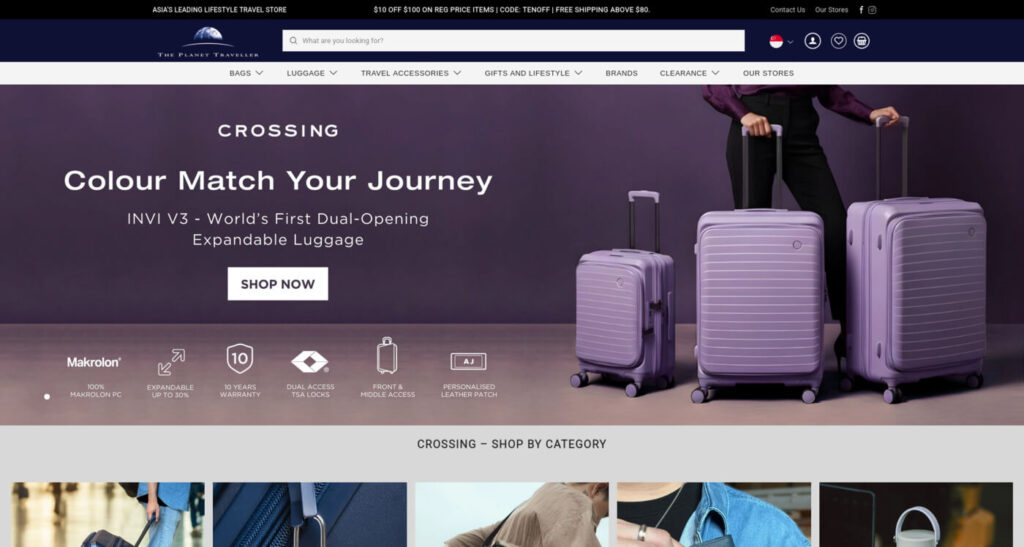 The Planet Traveller Laptop Bag Singapore