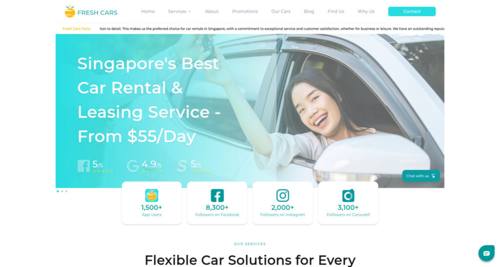 Fresh Cars Daily Rental Singapore