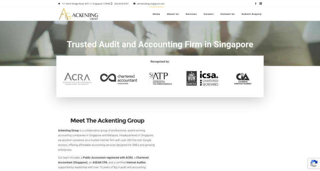AG Best Audit Firm Singapore