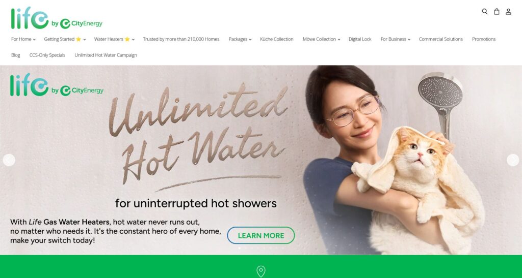 Life By City Energy Water Heater Singapore