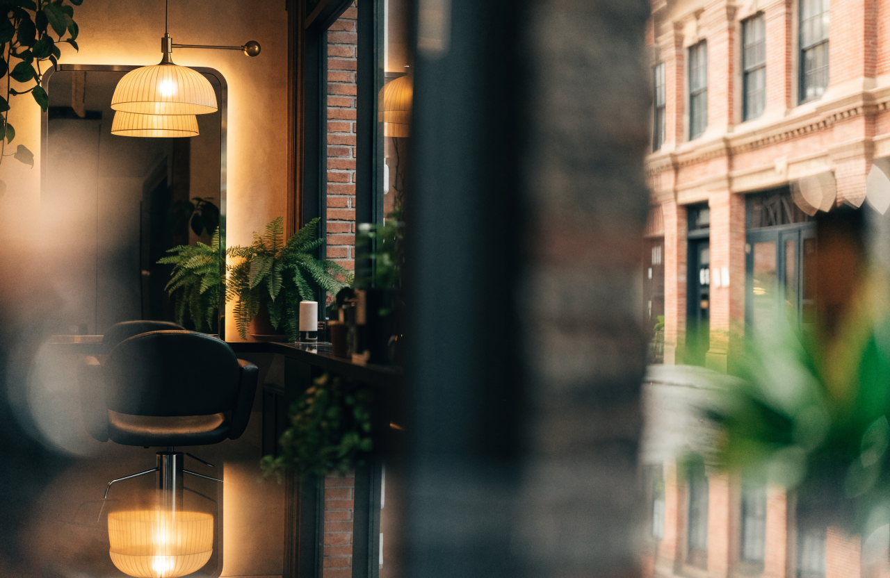 Illustrative image of a boutique hair salon